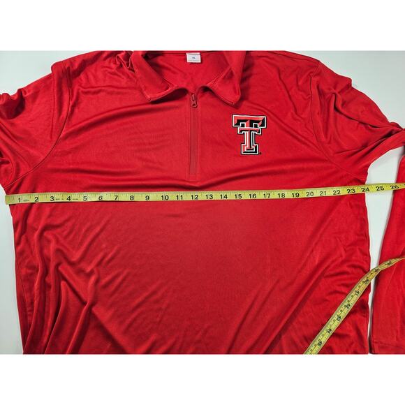 Sport tek size XL red raiders texas tech 1/4 zip performance pullover mens EUC * - Picture 7 of 7